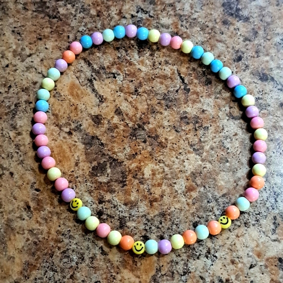 Hand Crafted Jewelry - Happy Face Beaded necklace